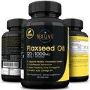 Linsēklu eļļas kapsulas - 1000 mg - 120 Vegan Soft Gels - augsts Omega 3, 6, 9 - Auksti presēta Linu sēklu formula - 4 mēneši Supply - by NextGenu
