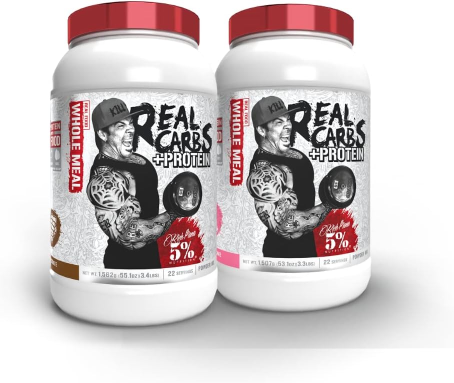 5% uzturs Real Carbs + Olbaltumvielas (2 Pack Bandle)       ; Tīrs Mass Gainer Olbaltumvielu Pulveris ; Real pārtikas ogļhidrāts Degviela Pre Workout / Post-Workout Recovery Meal (šokolāde + Dzimšanas kūka)