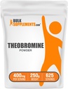 BulkSupplements.com Theobromine Powder - Theobromine Papildinājums, Nootropic Papildinājums - Enerģijas Support, Gluten Free, 625 Servings, 250g (8.8 oz) (1. iepakojums)