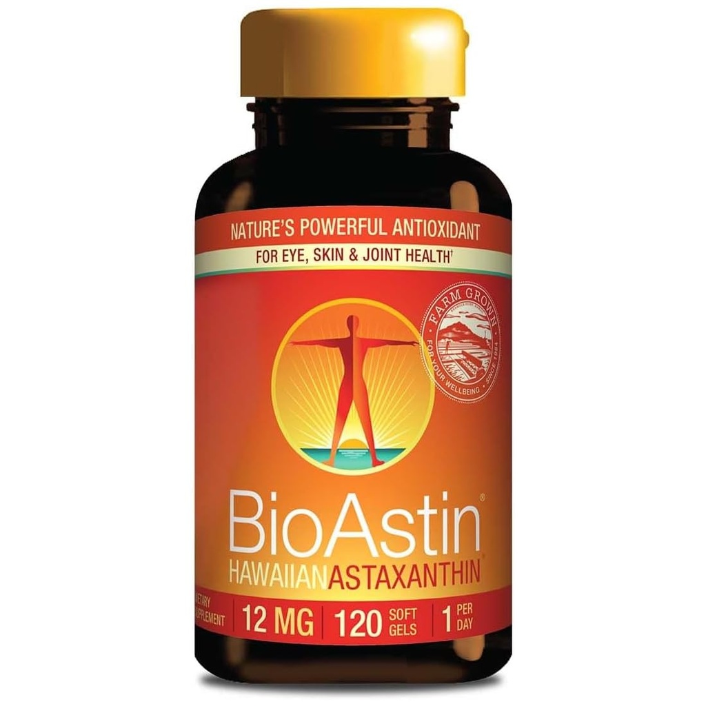 Nutrex Hawaii Bioastin Hawaiian Astaksantīns 12mg - 120 Count