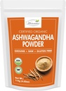 Organisks Ashwagandha pulveris ; Atdalāms Zip Lock Pouch; Witania Somnifera no Indijas; USDA Organisks; Nav GMO; Tīrs un dabīgs augu izcelsmes Ashwagandha pulveris; 114 Grams (4 OZ)