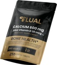 Kalcijs 600mg ar vitamīnu D3 20mcg, 250 apvalkotās tabletes - kaulu veselības atbalsts