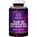 MRM Nutrition CoQ-10 Resveratrol Red Raugs Rīsi     ; Atbalsts Sirds un asinsvadu un sirds veselība           ; bez lipekļa ; Ne-GMO         ; 30 Softgels