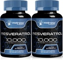 WELLESS LABSRX Resveratrol 1000 mg kapsulas - 240 Grāfs - Japānas Knotweed Extract Resveratrol - iepakojumā 2