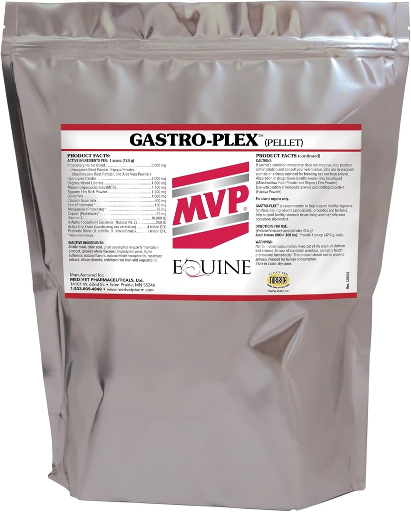 Gastro-Plex (6 lb) atbalsta Gut Health and Hindgut Gremošana zirgiem