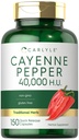 Carlyle Cayenne Piparu kapsulas - 40 000 HU - ne-ĢMO un bez lipekļa piedevas