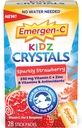 Emergen-C Kidz Crystals, on-The-Go Imūnās atbalsta papildinājums ar C vitamīnu, B vitamīnu, cinku un mangānu, dzirkstošo zemeņu - 28 Stick iepakojumi