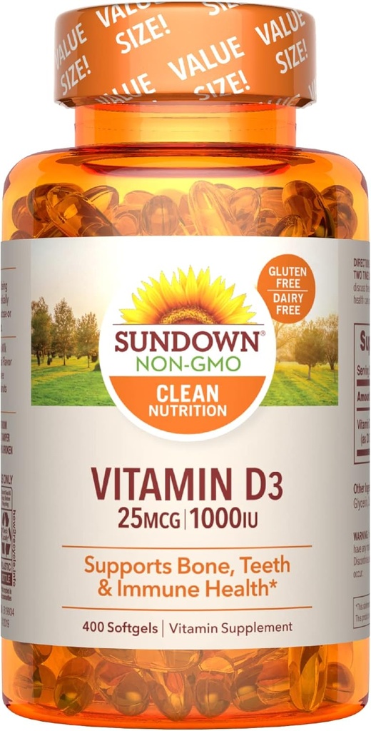 D3 vitamīns, 400 softgeli