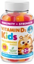 Vitamīns D3 Gumijas bērniem un pieaugušajiem 2000 SV - Augsta absorbcija D vitamīna Kids Gumies Papildinājumi - Veģetārs, Imūnsupport D3 pieaugušajiem un bērniem (60 gr.)