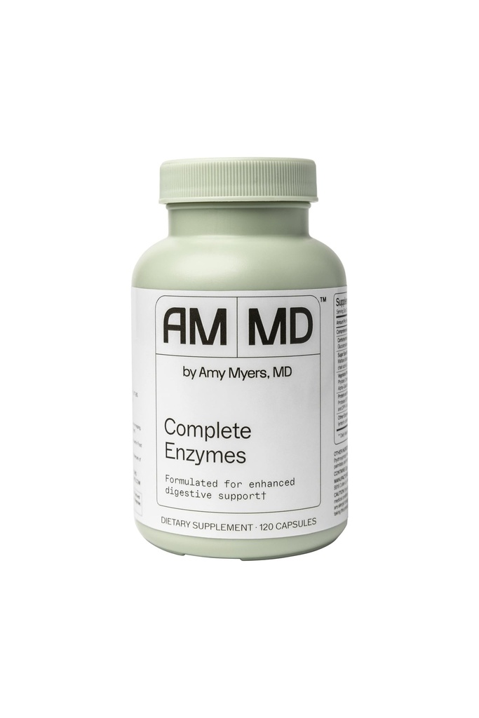 Amy Myers MD Complete Fermenti - Gut Care & Gremošanas veselības atbalsta papildinājums - Daily Healthy Microbiome Support Uztura bagātinātāji - 120 kapsulas