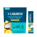 Šķidrs I.V.® Hidratācijas pavairotājs® - Piña Colada - hidrācijas pulvera paciņas • Elektrolītu pulvera maisījums • Ērti vienkārtas uzlīmes • Ne-GMO • 16 Kalpojumi (12. iepakojumā)