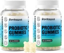 Probiotikas Gummies gremošanas veselību un Gut Health, 3,6 miljardi KVV, bez cukura, debloat Gumies Probiotikas bērniem, sievietēm un vīriešiem, jogurta aromāts, 120 grāfs