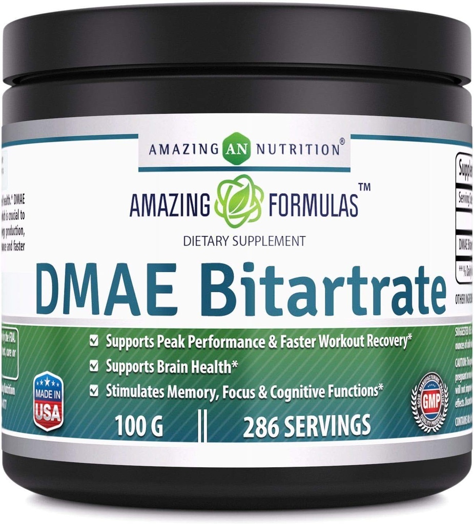 Apbrīnojami Formula DMAE Bitartrāta pulvera papildinājums 