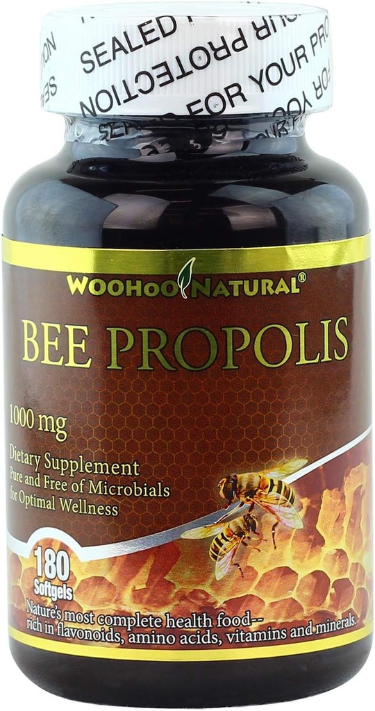 Woohoo Dabas 5-in-1 Bišu Propolis 1000 Mg - 180 Softgels (1)