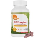 Zahler Energizer - Folātu un B12 Papildinājums - Ķiršu ātra šķīdināšana Flavor Lozenges Dual vitamīns Metilēts B12 & Folātu Papildinājums ar 1360 μg Folijskābe + 1000 μg Metil vitamīns B12 (90 skaitlis)