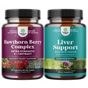 Natures Craft Bandle of Extra Strength Hawthorn Berry Capsules - Sirds veselības papildinājums un aknu tīrīšana Detox & Remonts Formula - Herbal Aknu atbalsta papildinājums
