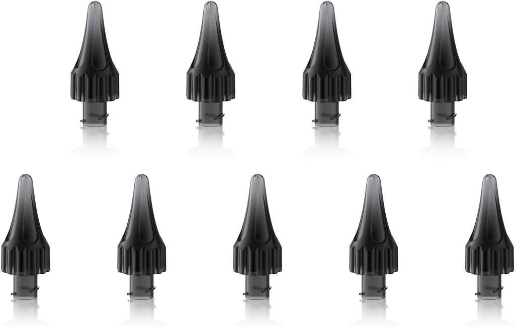 9pcs Ausu vaska noņemšanas ausu tīrīšanas aizvietotāja padomi, aizvietošanas ausu tīrīšanas komplekts Mīkstie padomi, elektriskās ausu tīrīšanas aizvietotājs Padomi ausu irigācijas padomi