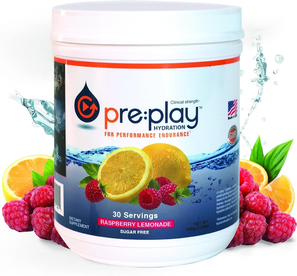 Mitrināšana un enerģijas dzēriens pulveris, aveņu citronāde - 30 apkalpo Tub