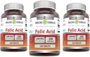 Apbrīnojami Formulas Folijskābe 1000 μg (1 mg) Tabletes Papildinājums 