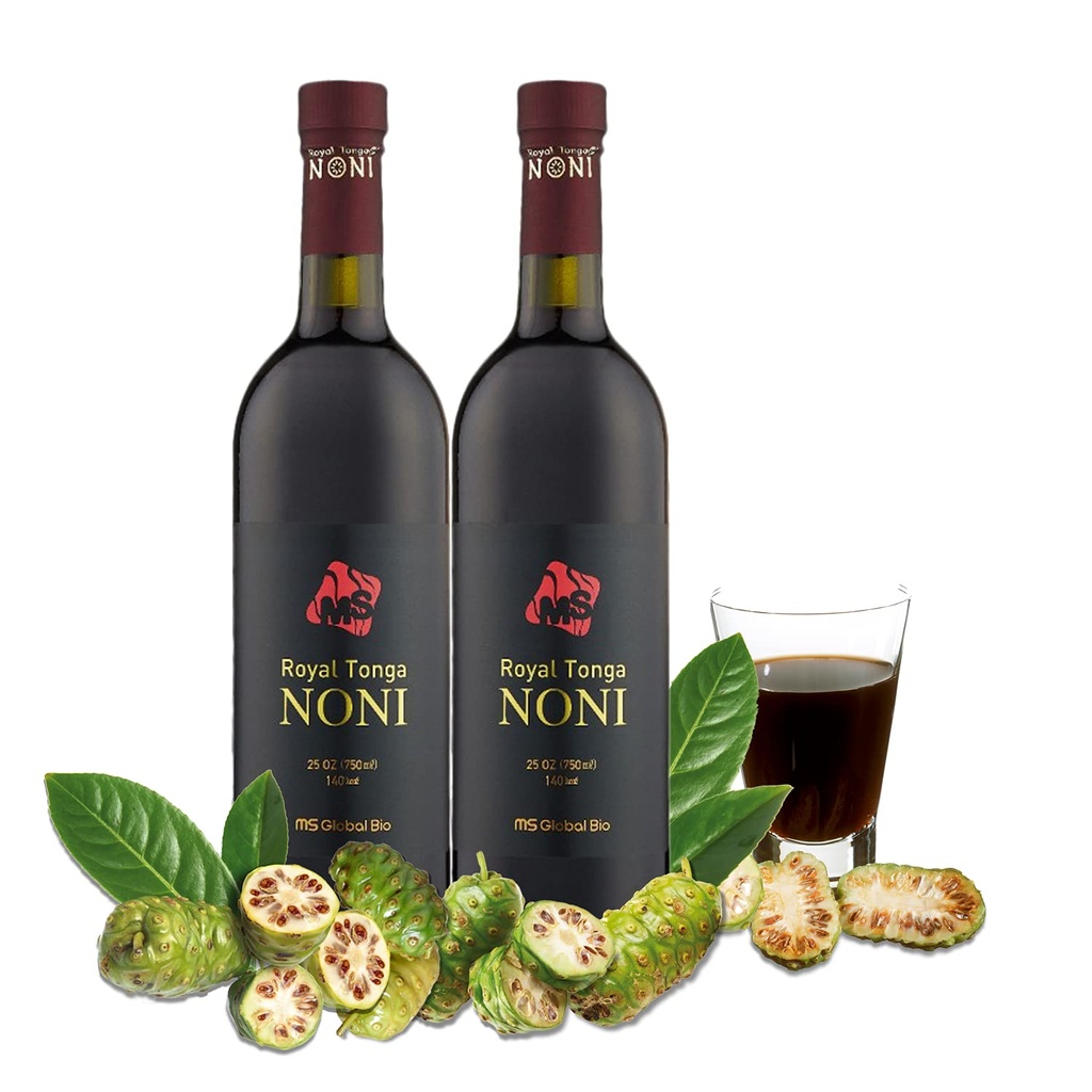 Royal Tonga Noni - 100% Autentisks NONI Juice(2PK gadījums), 25oz Pudeles 