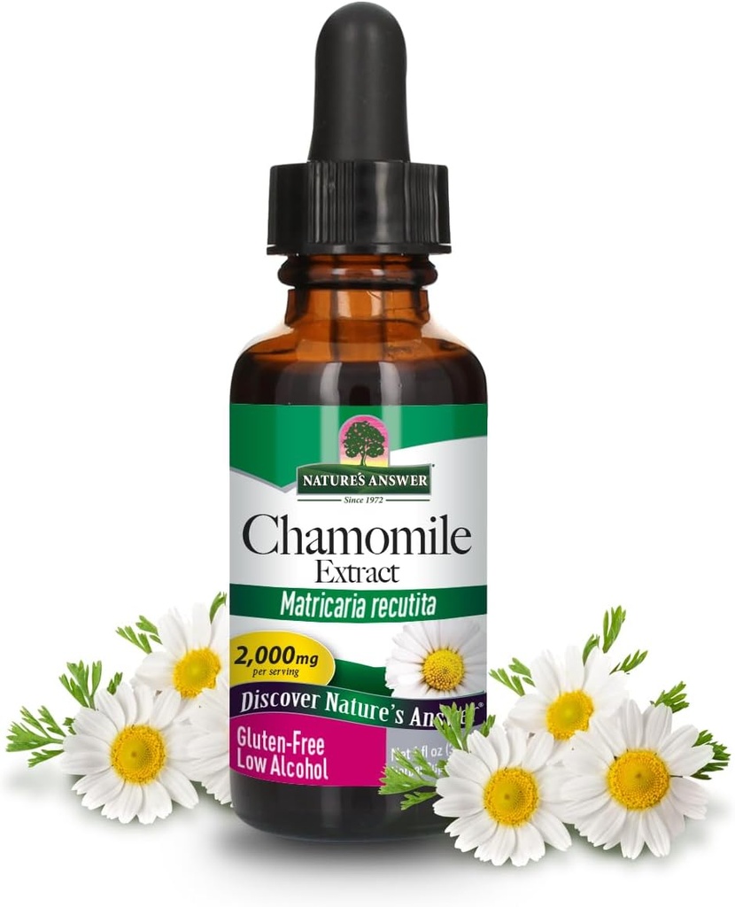 Dabas atbilde Kumelīte Zieds ar Organic-Alcohol 2000mg 1oz ekstrakts     