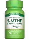 Dabas patiesība L metilfolāts 15mg - 60 Kapsulas -- Non-GMO & Gluten bezmaksas papildinājums -- Papildus stiprums