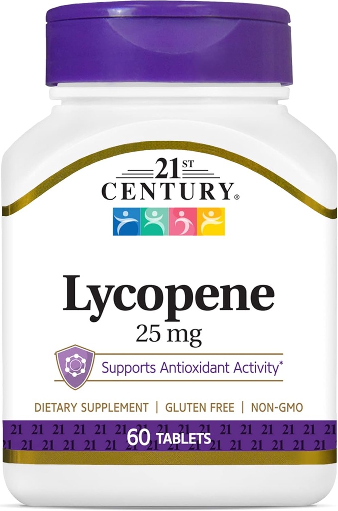 21. gadsimts Lycopene 25 mg tabletes, 60 tabletes (22400)