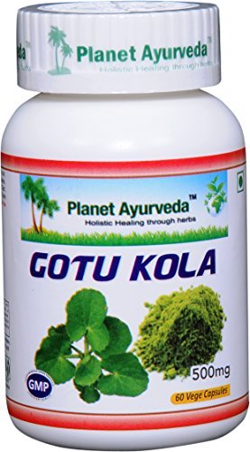 Planet Ayurveda Gotu Kola, 500 mg Veg kapsulas - viena pudele
