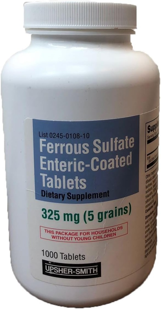 Dzelzs sulfātu saturošas 325 mg 1000 tabletes