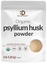 STRATĒĢIJA Organic Psyllium Husk Powder, 3lbs (48oz) – Neuzliesmojošs augu balstīta šķīstoša Diētiskā Fiber – Gut & Digestion Health – Great for Baking & Cooking – Keto Friendly, Gluten Free, Non-GMO