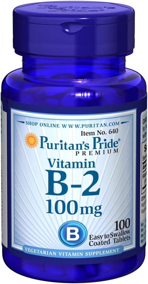 Puritans Pride B-2 100 Mg tabletes, 100 Skaits