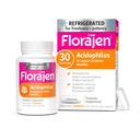 Florajen Acidophilus Probiotikas, Gut Health, Vaginal Health un Imūnās atbalsta papildinājums, Aizcietējums un uzpūšanās atvieglojums pieaugušajiem, 30 kapsulas (ledusskapī)