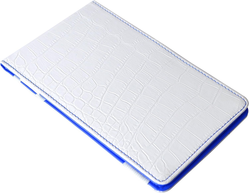 Premium Krokodila efekts Scorecard Holder with Unlimited Printable Golf Game Trackers Sheets