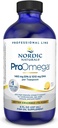 Nordic Naturals ProOmega Šķidrais, citronu Flavor - 8 oz - 2840 mg Omega-3 - Augstas aktivitātes zivju eļļa ar EPA & DHA - veicina smadzeņu, acu, sirds un imūno veselību - ne- GMO - 48 Servē