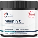 Dizains Veselības Bufered C vitamīna pulveris 2000mg - Pulveris C vitamīns (Askorbīnskābe) augstas devas ar Alkalizing minerālvielas būt iedegties uz kuņģa - ne-GMO dzērienu maisījums (80 Kalpo / 240g)