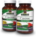 Dabas atbilde Cayenne Pepper Pepper Pepper Pepper Pepper Pepper Capsule Papildinājums, 90-Count י Natural Metabolisma pastiprinātājs, veicina sirds un asinsvadu veselību, palīdz ar gremošanas un cirkulācijas (2 iepakojums)