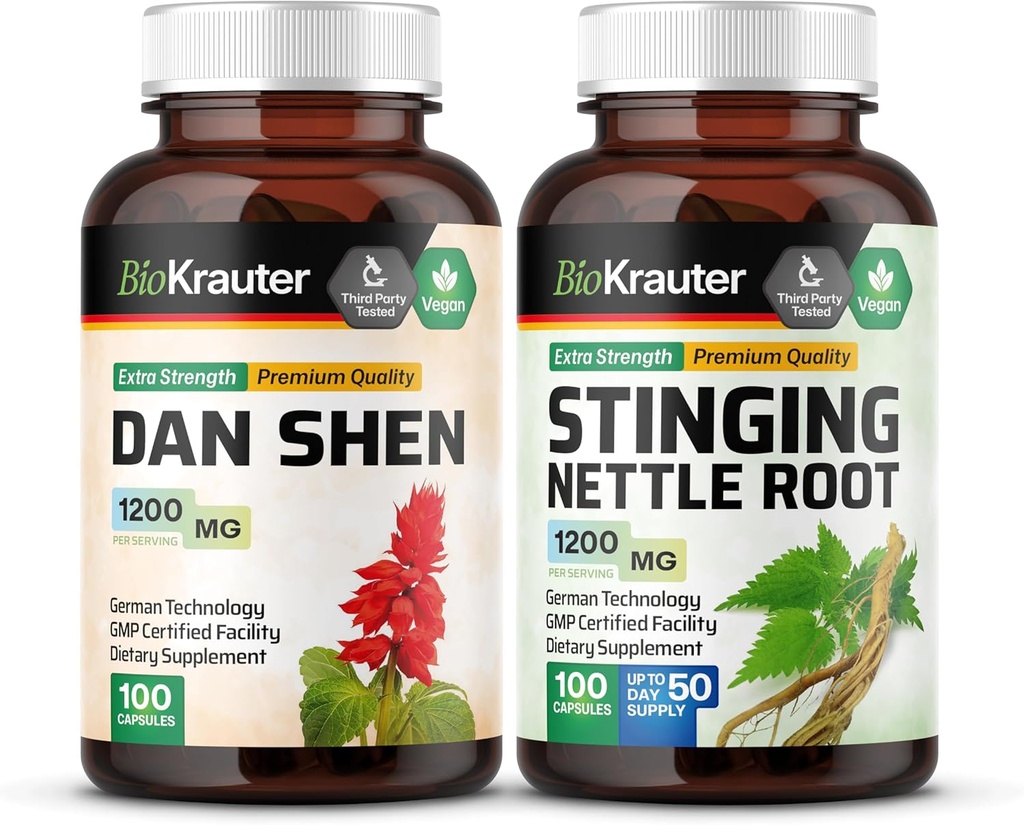 BIO KRAUTER Dan Shen 100 kapsulas & sting Nettle 100 kapsulas
