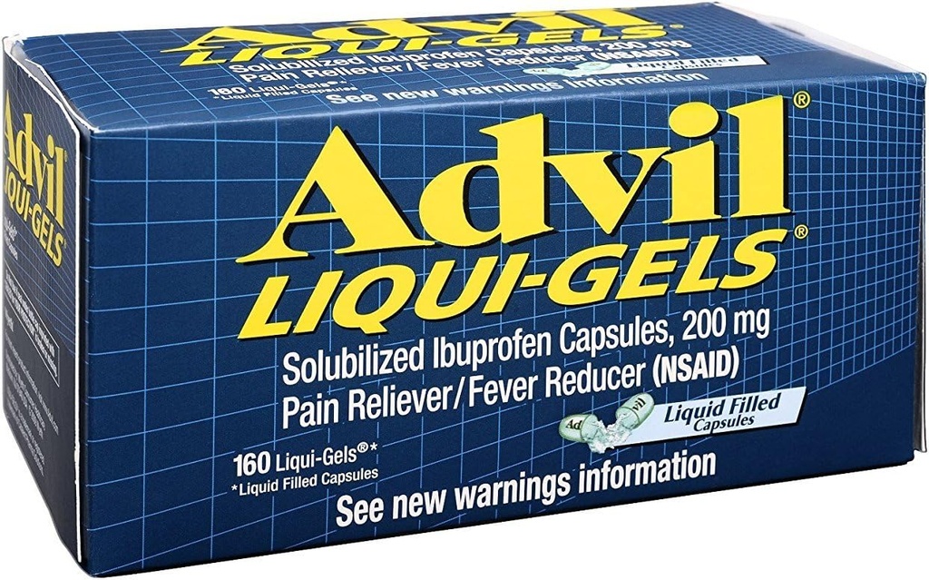 Advil Advil Advil Advanced Medicine for Pain, 160 Liqui Gels 200 mg (3. iepakojums)