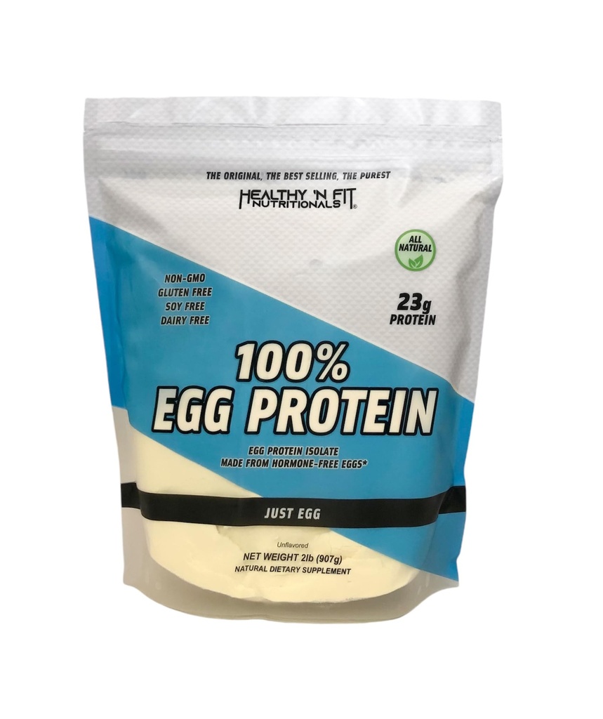 Veselīgs 'N Fit - 100% Olu proteīns (neuzliesmojošs) Dabīgs, 2 lb Bag. Tikai olu tūlītēji žāvēti balti: lieliski cepšanai un sajaukšanai.