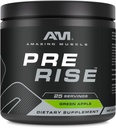 Apbrīnojami Muskuļu Pre Rise י Pirms-Workout Pulvera papildinājums ar kofeīnu un Beta-Alanīns vīriešiem un sievietēm 