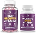 Mommyz mīlestība pēcdzemdību matu zudums Vitamīns - Biotin Gumijas matu augšanai, radiantai ādai un spēcīgiem nagiem Plus Sievietes Daily Multivitamīni sieviešu veselībai, Enerģija, Focus un Mood