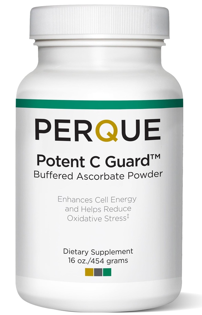 PERQUE buferēts vitamīns C Askorbāta pulveris - pH līdzsvarots, veģetārs, bez alerģiju izraisošs vitamīns C papildinājums - ātri iedarbīgs antioksidants atbalsts - putojošs pulveris ar magniju, kāliju un cinku - 16 oz