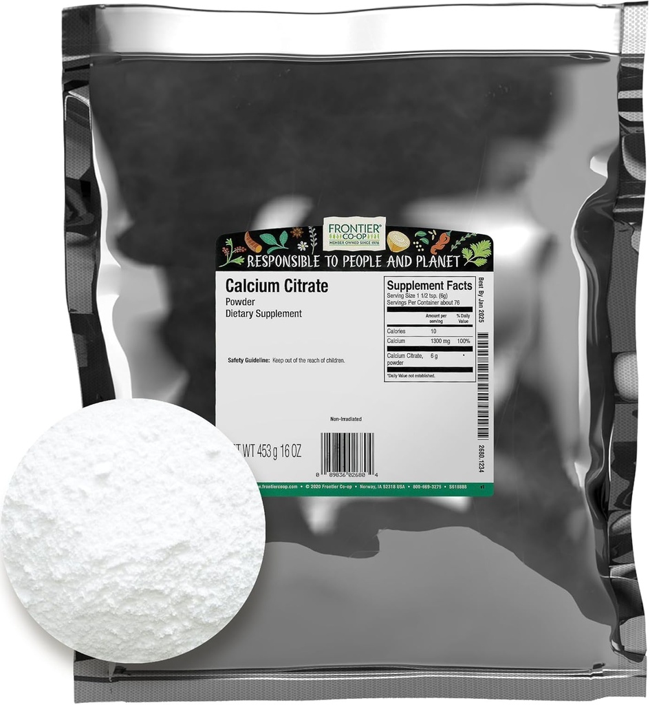 Kalcija citrāts, 16 Ounce