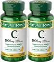 Dabas bounty vitamīns C + rozes gurni, imūnsupport, 1000 mg, apvalkotas Caplets, 100 Ct - iepakojumā pa 2