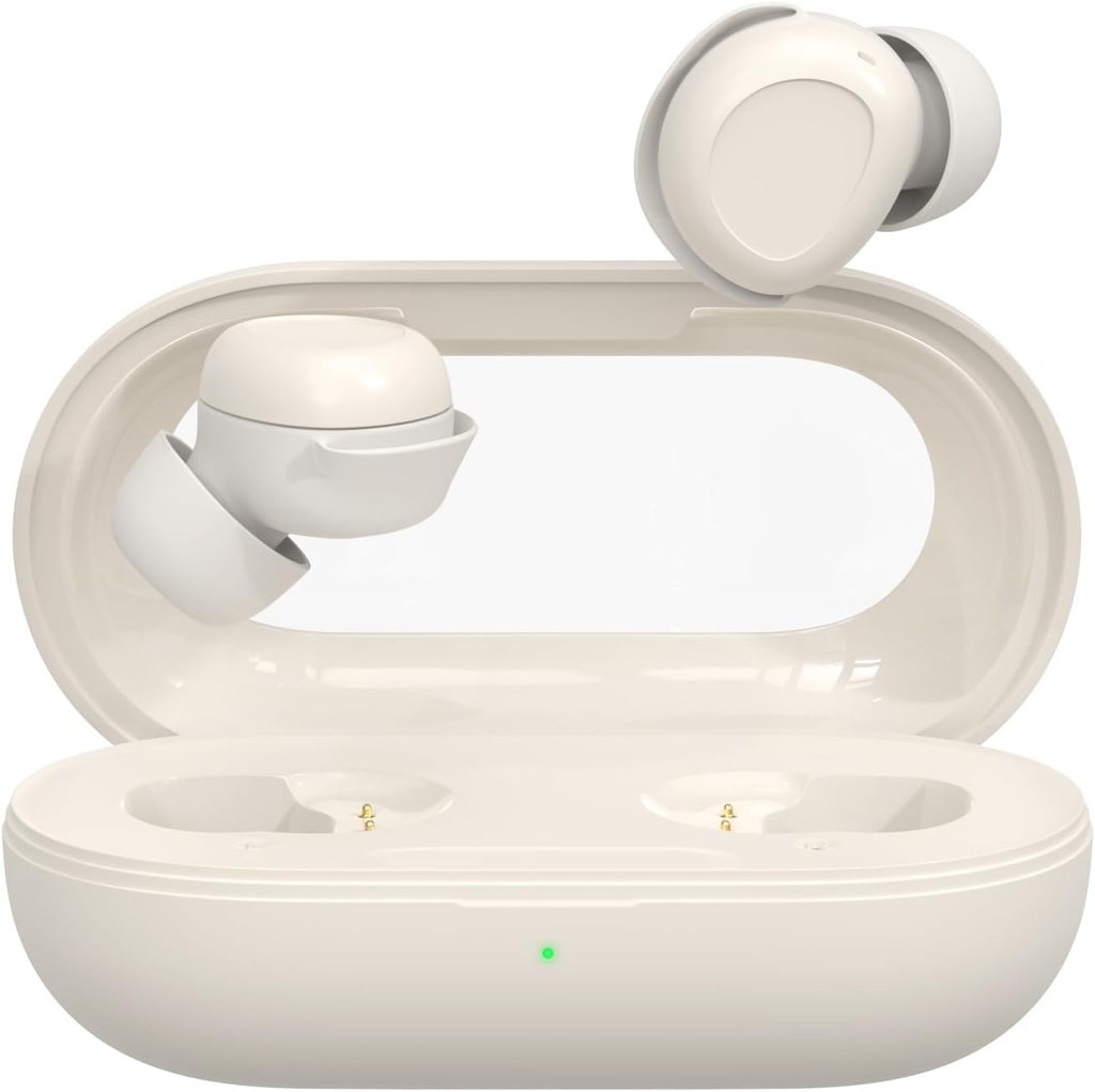 Miega austiņas, bezvadu silikona austiņas sānu miegam, Ultra-Tin Bluetooth 5.4 Austiņas, Ērtas Neredzamās austiņas (baltas)