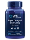 Life Extension Super Omega-3 EPA/DHA zivju eļļa, sezama lignans & Olive ekstrakts – sirds veselība, smadzeņu veselība, iekaisums Veselības atbalsts, bez lipekļa, viegli norīt, ne-GMO, 240 Softgels
