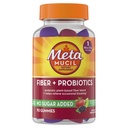 Metamucils Fiber Gummies pieaugušajiem ar probiotikām uzpūšanas atvieglojums, bez cukura Pievienots zemeņu Kiwi BlackBerry Flavors, 5g Prebiotic augu balstīta Fiber papildinājums Blend, 90 grāf