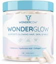 VONDERKOW Matu āda un nagus Vitamīni w/Bovina Kolostrum, Kolagēns, Hyaluronic Acid, Biotīns, Cinks, & Lactoferrin ; Atbalsts ātrāku matu augšanu, spēcīgāku nagu un godinoša āda (30 Kalpo, Kapsulas)