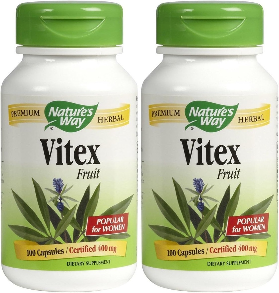 Dabas ceļš Vitex (Chaste Tree) Caps, 2 pk
