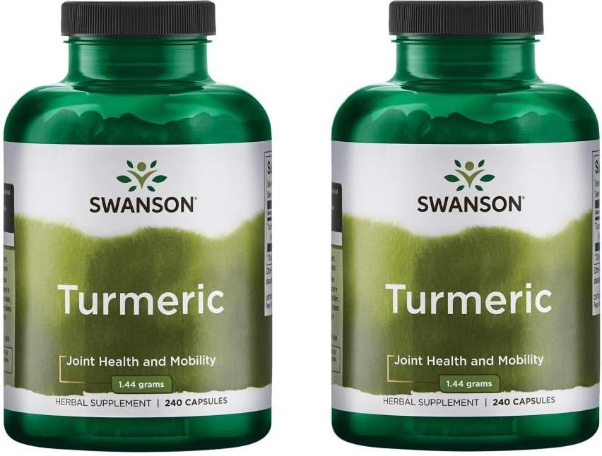 Swanson Premium Ražotājs Turmeric Veselas saknes pulveris 720 mg, 240 Kapsulas-2 Skaits,